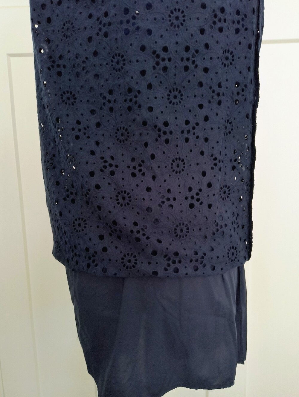 NWT Bailey 44 Navy Eyelet Maxi Dress - Picture 7 of 8
